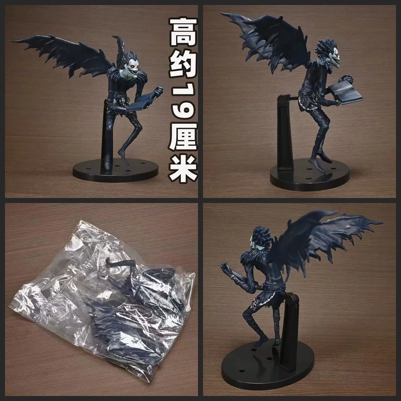 Фигурка шинигами «Рюк» (Death Note) 19 см, коллекционная модель с подставкой и реквизитом-блокнотом