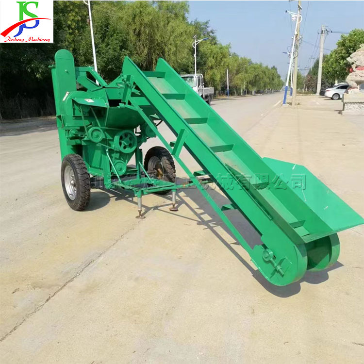 Equipo de trilla de maíz de alimentación automática equipo de trilla de cinta transportadora agrícola Selección de aire de trilla de maíz máquina todo en uno