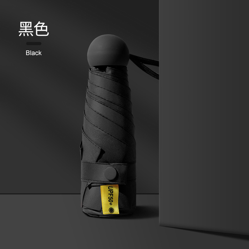 ミニポータブル折りたたみパラソルビニール日焼け止め超軽量レディースフラット 40% off 傘カードホルダー晴雨兼用日傘