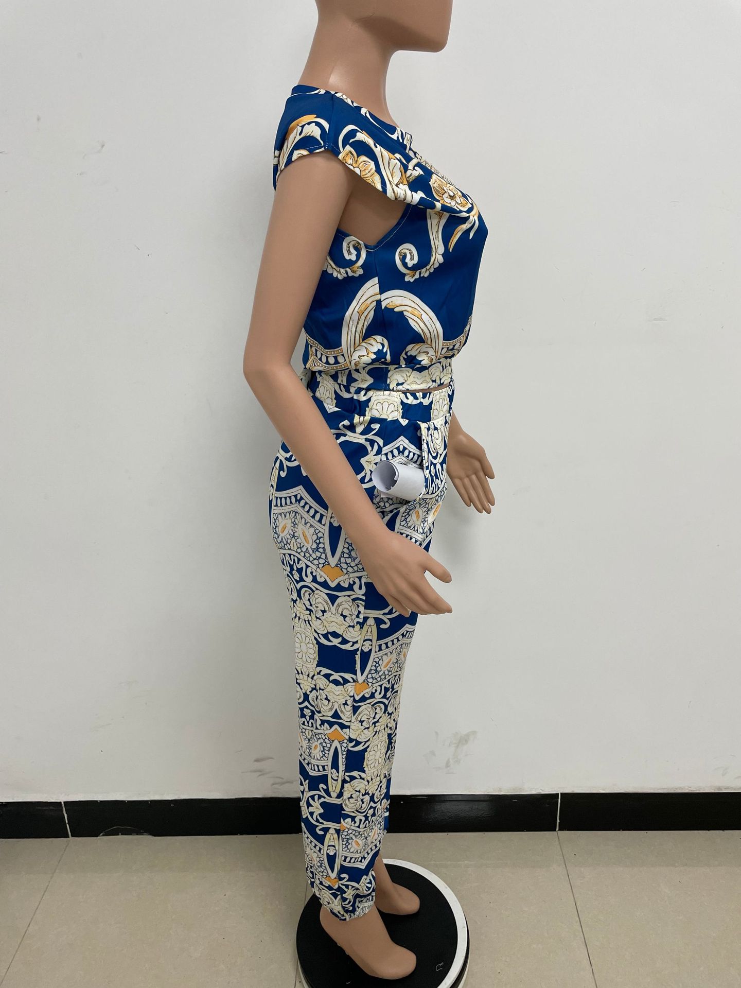350g Weight Sleeveless Sleeve Length Spandex, Polyester Fabric Type Pant Co-ord Set Sets Type 2 Pieces Set Quantity Daily Occasion Round Neck Neckline Slim Fit Type Printing Pattern Summer Season Women's Gender Vacation Style Daily Women's Vacation Printing Spandex Polyester Pant Co-ord Set Pants Sets 16