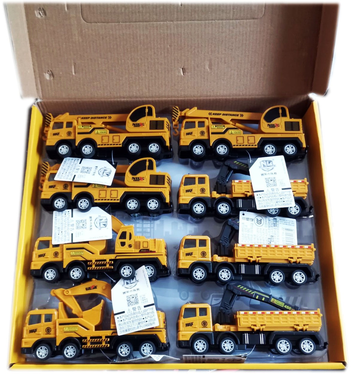 706-22 Inertial Engineering Vehicle, Excavator, Crane, Simulation Model Toy Car (3 Models, Mixed Batch)