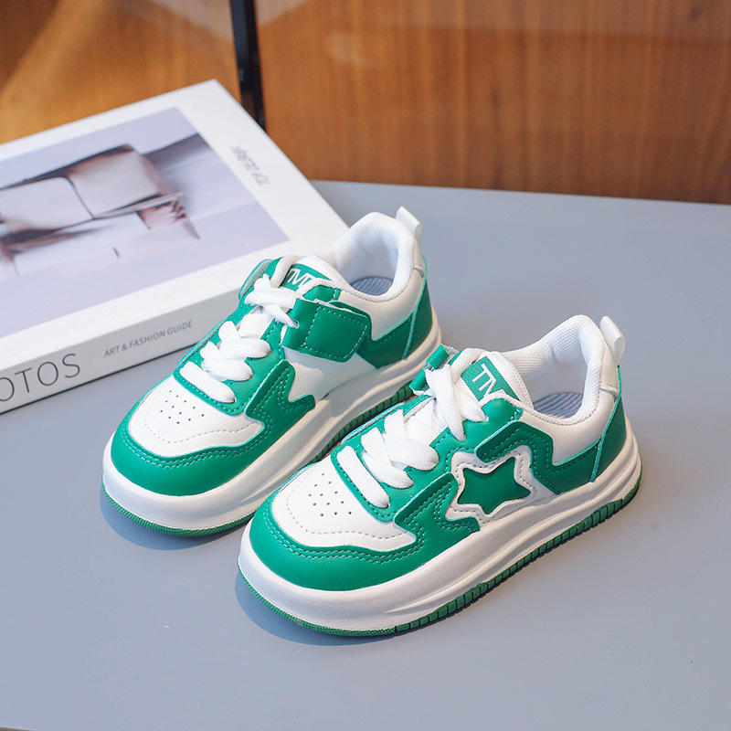 Zapatillas deportivas para niños, otoño 2024, zapatillas deportivas de marca a la moda para niñas, antideslizantes, para niños mayores, estudiantes, zapatillas de estilo coreano a la moda para niños