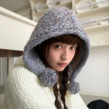 ��Ͱ���ɫë���ë��ñ��Ů�ﶬ�@ĘС����������ñ�ӱ�ů�o��ñ