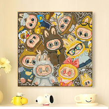 十字绣厂家抖音快手小红书一件代发2025新款线绣客厅刺绣拉布布