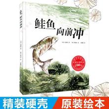 正版现货 鲑鱼向前冲 精装硬皮壳绘本图画书 3-6-12岁小学生三四