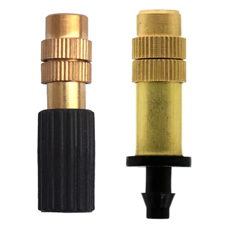 Aspersor de atomización de cobre ajustable rociador de riego automático rociador de riego por goteo sistema de riego de jardín rociador de enfriamiento de invernadero