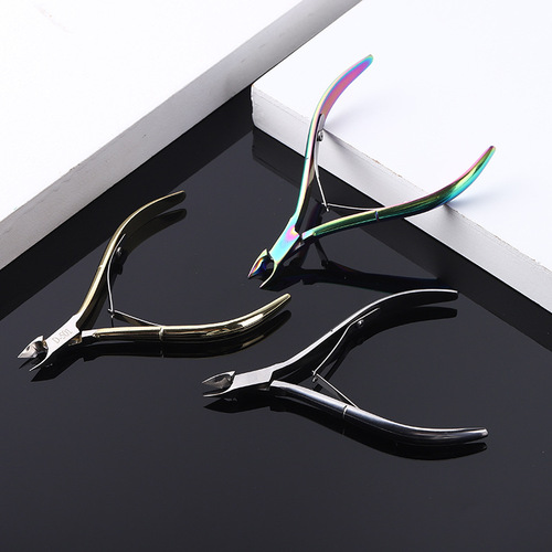 Factory direct sales for D501 dead skin scissors, manicure, dead skin pliers, beauty removal and barb manicure repair tools, colorful gold