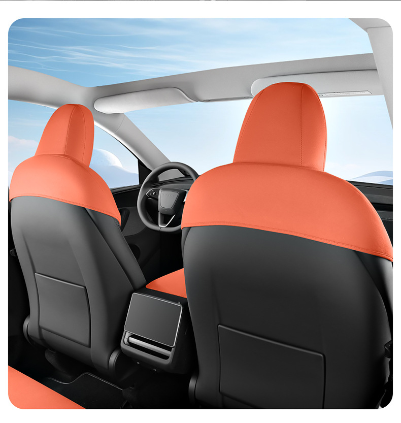 Suitable for the 2025 New Tesla Modely, Special Car Seat Cushion, Suede Leather Summer Saddle Pad, Car Seat Cover