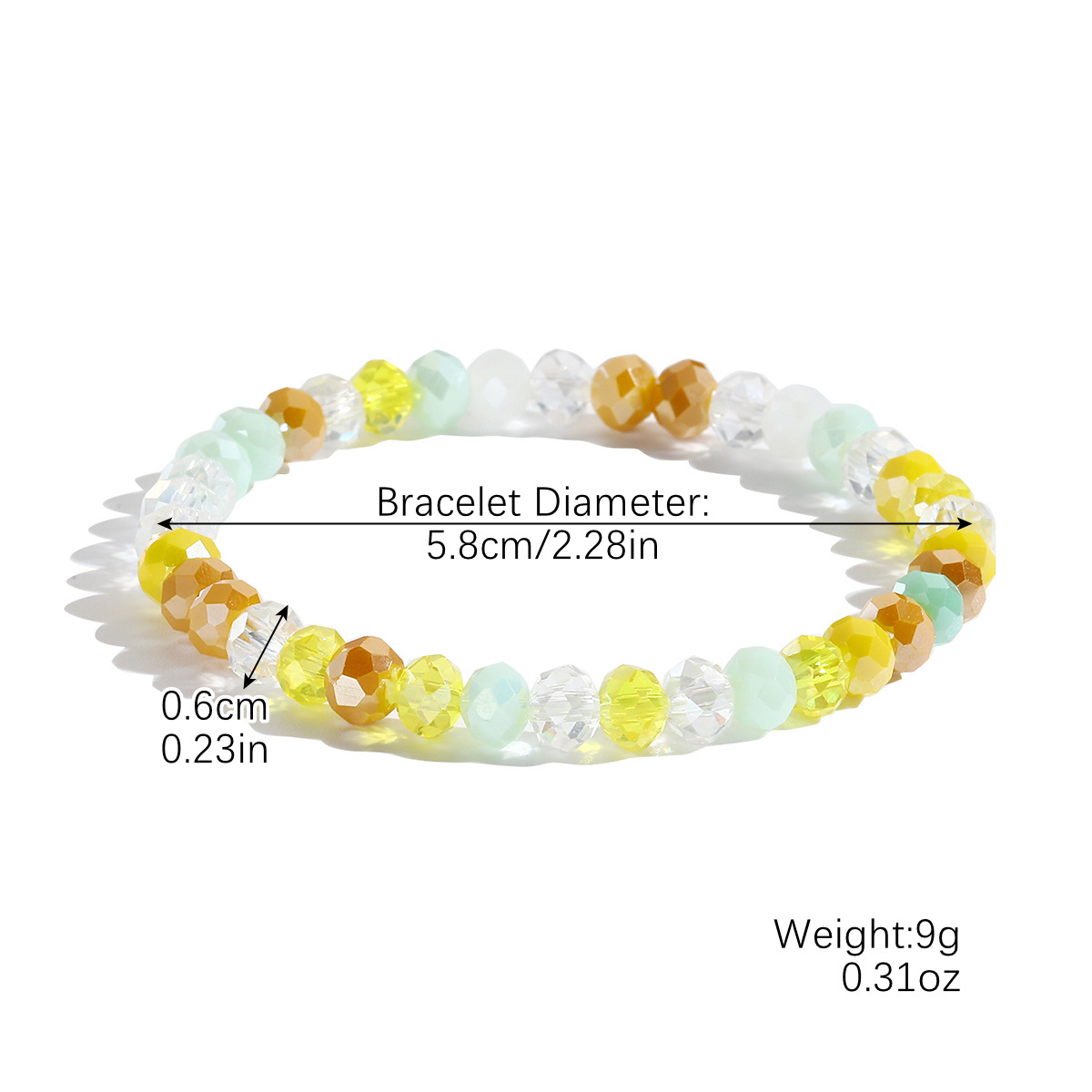 hot selling bracelets are versatile and high end Bohemian elastic line summer crystal bracelet set_voghion.com
