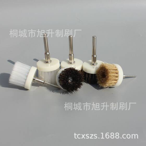 Electric bristle brush head 35 diameter disc brush nano cleaning brush text play walnut Brush electric drill electric grinding brush