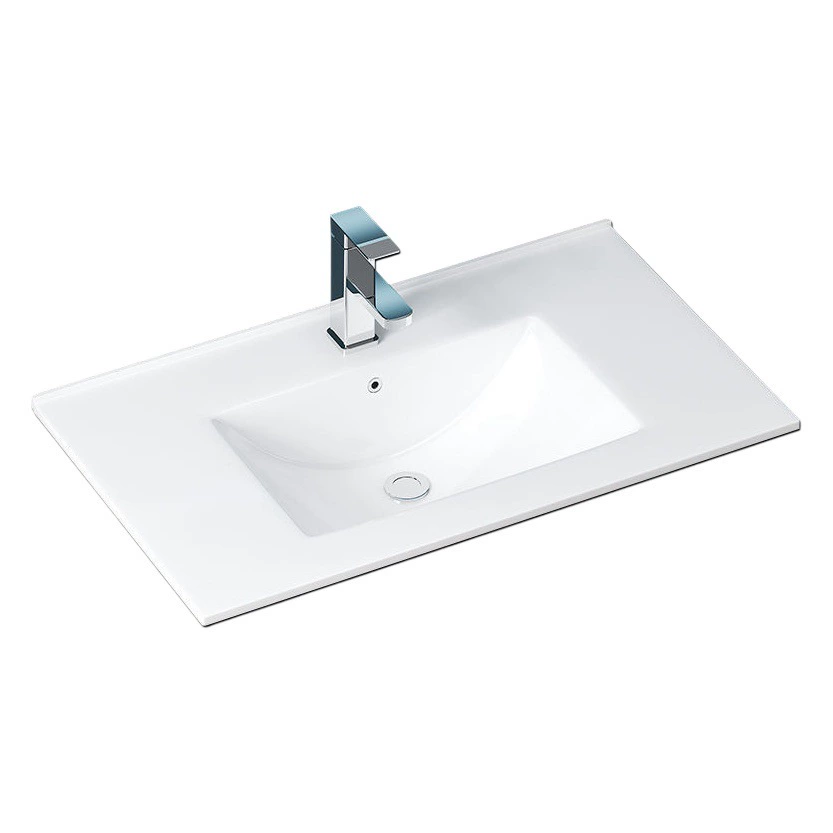 Интегрированный умывальник керамический тонкий боковой Умывальник для ванной комнаты умывальник полу-встроенный счетчик бассейна классический Кабинет бассейна экспортная цена по прейскуранту завода-изготовителя