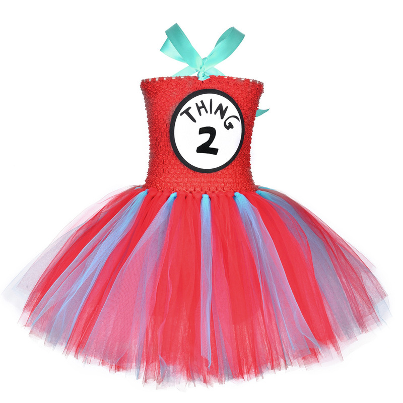 THING1 THING2 子供用コスプレ服女の子メッシュプリンセススカートチュチュスカートヨーロッパとアメリカのドレス|undefined
