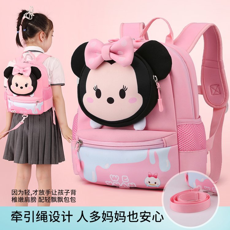 2022 nueva mochila escolar para niños de estilo coreano 3-6 años de edad mochila de jardín de infantes de dibujos animados Mochila pequeña Linda ligera para niñas