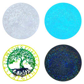 亚马逊爆款创意生命之树DIY墙面装饰滴胶模具diy全息硅胶模具