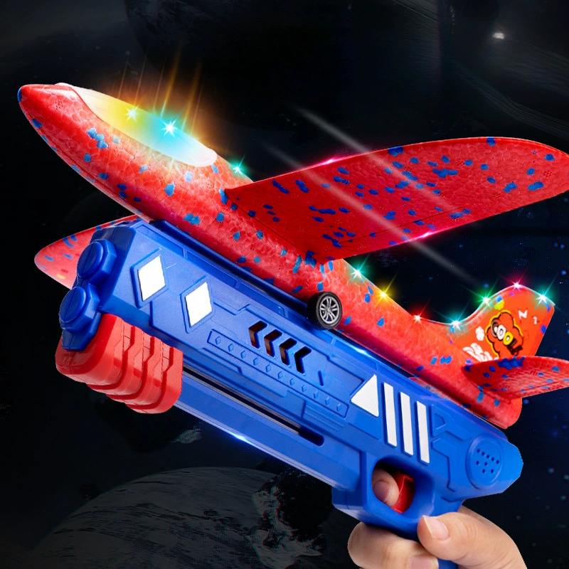 Взрывная сеть красная пугающий пузырь самолет ручной стрелок, бросающий детей, летающие на открытом воздухе спортивные игрушки маленький мальчик