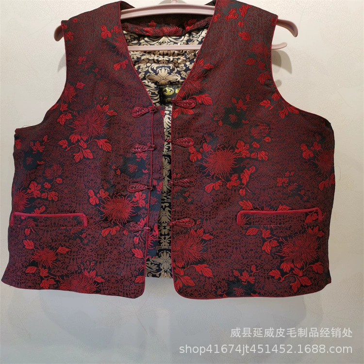 Фабрика Оптовая Осень-зима матери холодная-доказательство Теплый овчины жилет