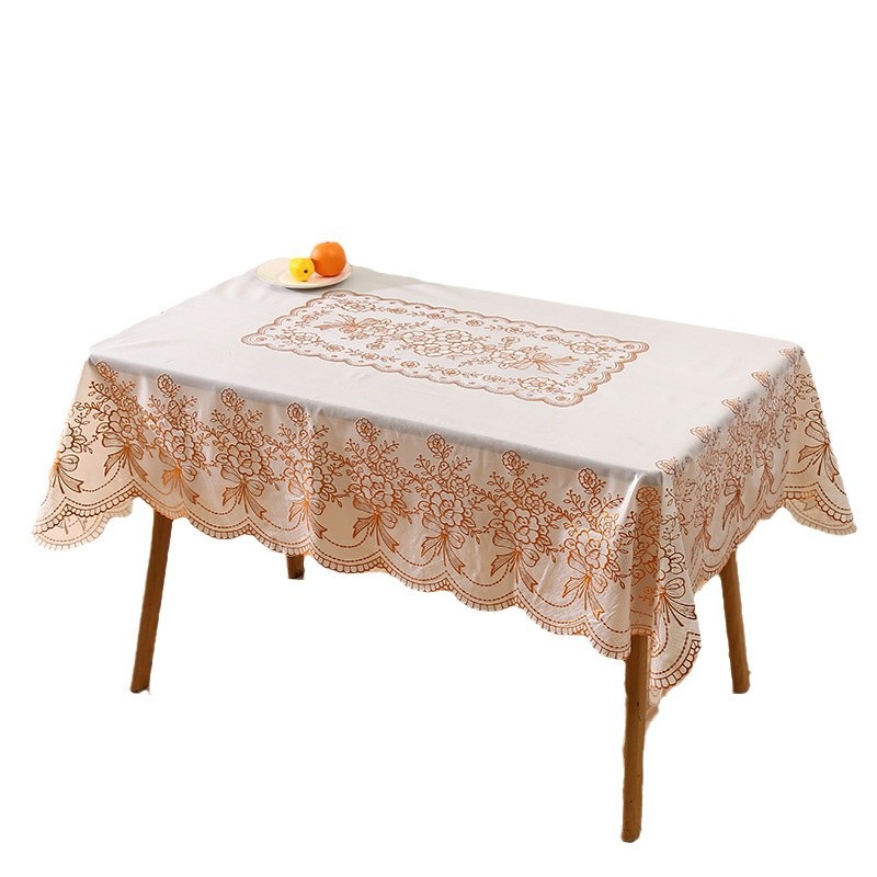 Elegante diseño floral simple sensación de toal de mesa impermeable a prueba de contaminación a prueba de aceite toal de mesa sin lavado