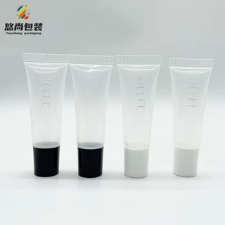 工厂生产10ml15g20g透明唇膏管PE塑料管包材全塑试用品小样包装管