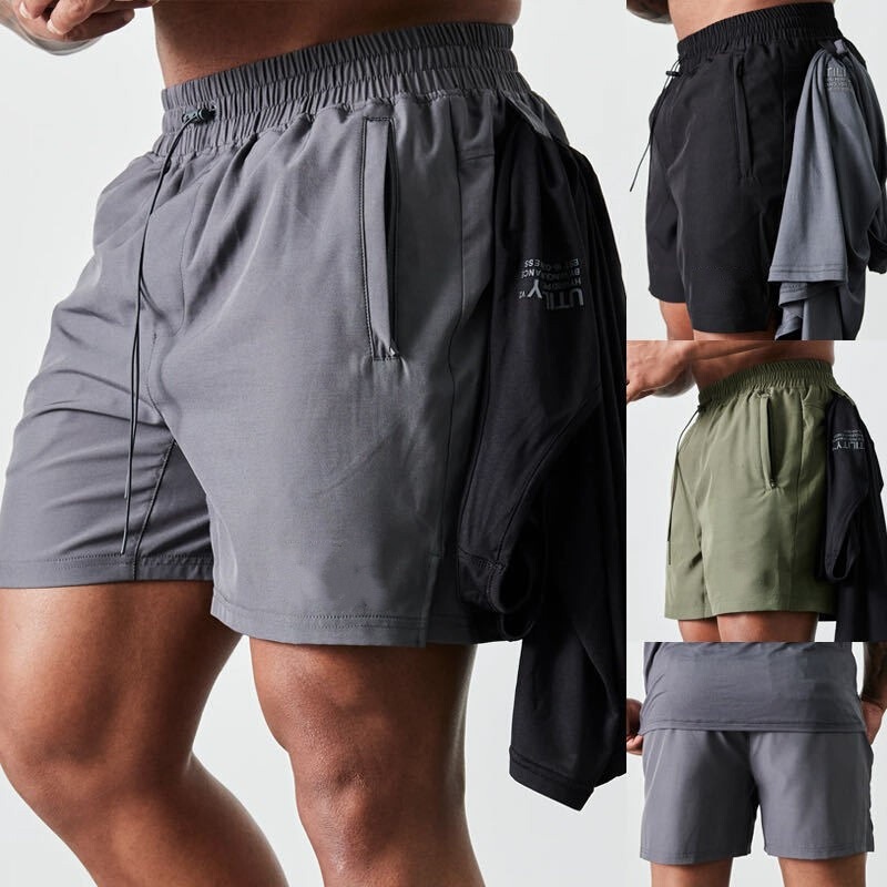 Men's Shorts Summer VANQUISH New Gym Training Sports Quick-drying Squat Breathable Elastic Quad Pants