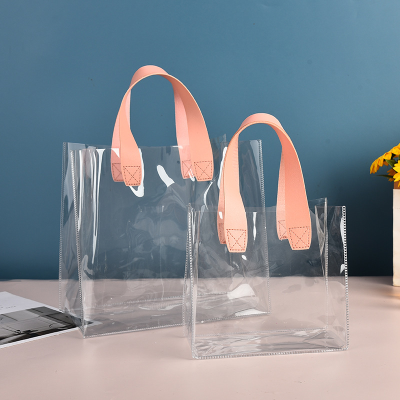 Bolsa de Mano Transparente de PVC, para Regalo o Dulces de Boda