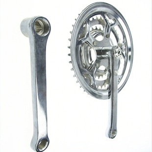 Mountain bike big three-piece roulette tooth disc crank plated roulette mountain bike riding accessories