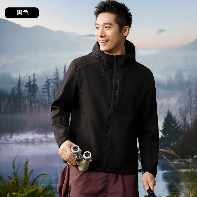 Dijia con abrigo de vestir de asalto de cáscara blanda, chaqueta compuesta de waffle para hombres y mujeres, chaqueta de montaña al aire libre a prueba de viento e impermeable