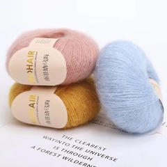 Manufacturer sells wholesale South African baby alpaca yarn balls, hand-knitted and machine-woven Angora horsehair fine yarn.
