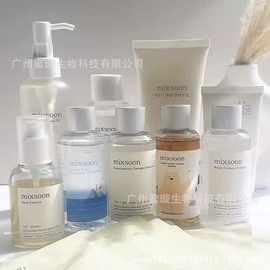 跨境韩国mixsoon大豆精华液补水保湿面霜滋润冰川水洗面奶卸妆油