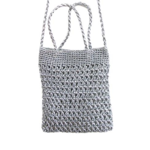 New Luxury Gold And Silver Thread Hand-Woven Women's Shoulder Bag, Handbag, Crossbody Multi-Purpose Bag Wholesale - Thumbnail 5