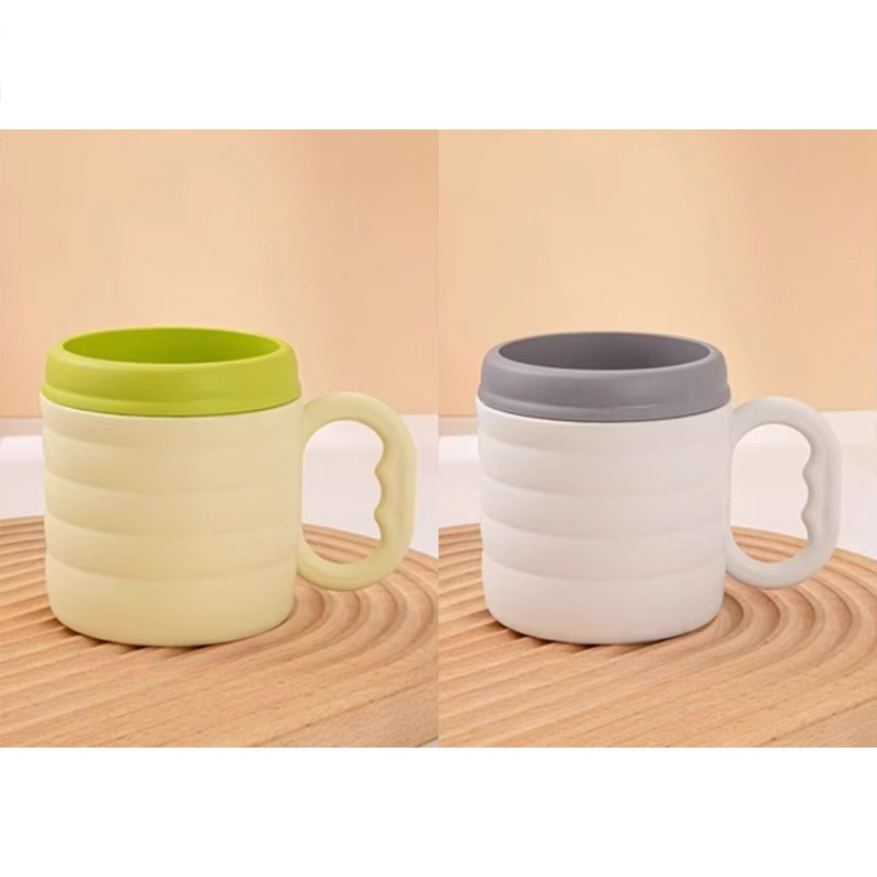 Taza de enjuague casera de doble color de bambú, taza de enjuague duradera, taza de enjuague de almacenamiento de cepillo de dientes para dormitorios de estudiantes image 16