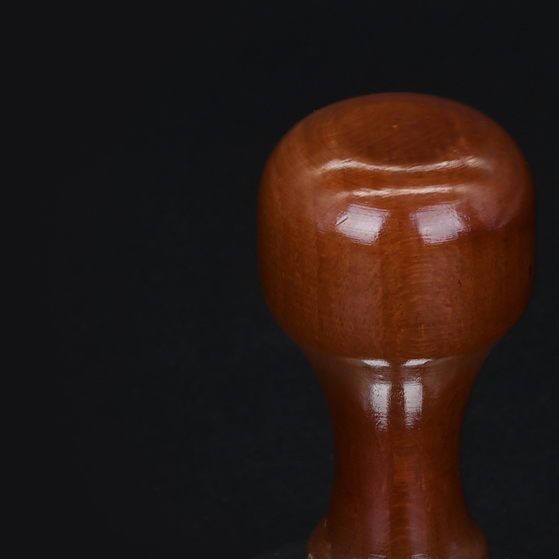 小木头压粉器细节