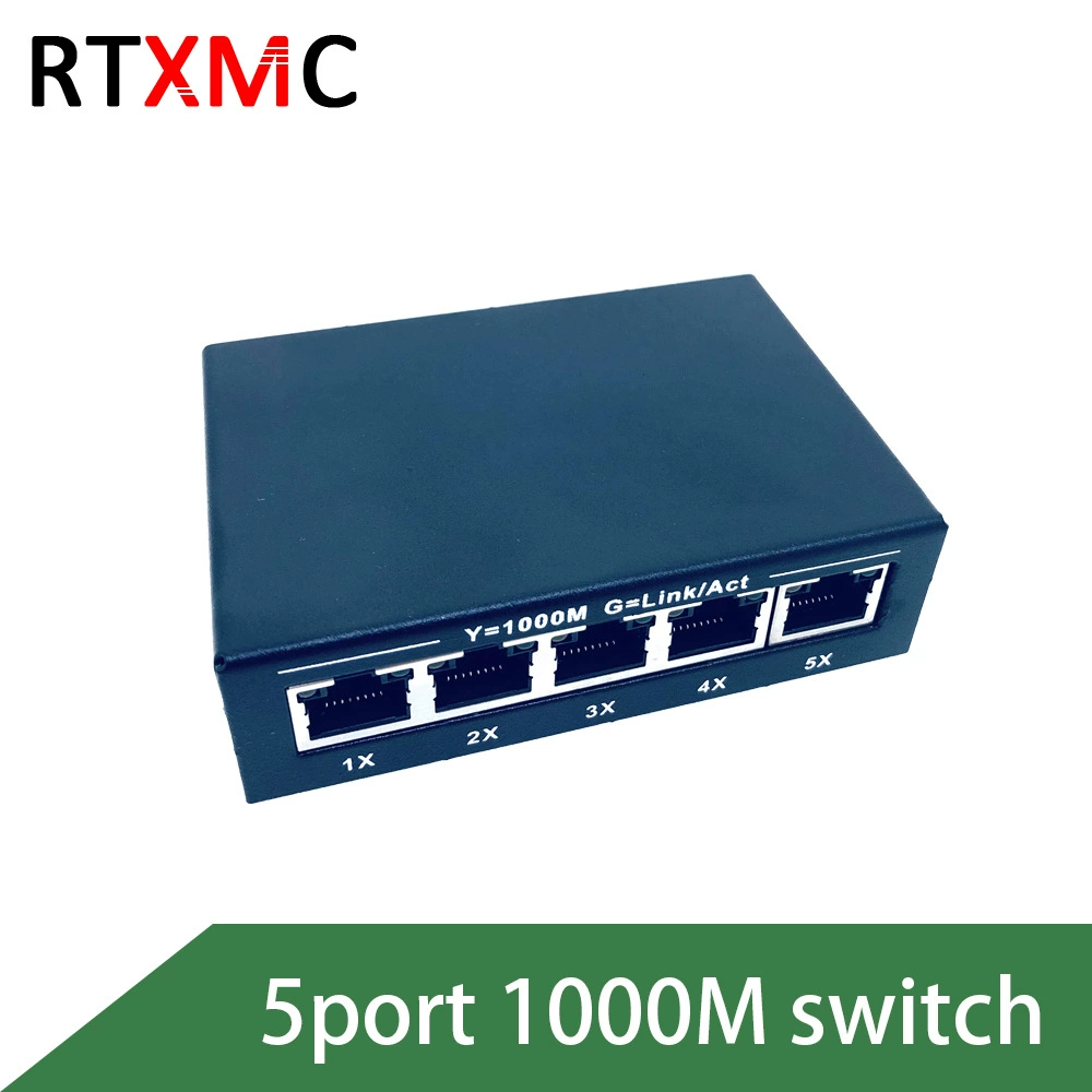 Переключатель/Хаб гигабитный 5-портовый Ethernet кабель разветвитель пластиковый корпус железный корпус оптовая продажа полноценный гигабитный порт