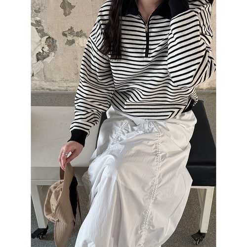 Luxe West Japanese Retro Drawstring Workwear A-Line Maxi Dress for Women 2025 Spring Streetwear 3523