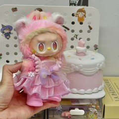 17 センチメートルラブブペンダントは赤ちゃんの服を着て交換できます高品質ラブブピンク紫韻リボンスカート卸売
