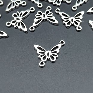 diy jewelry alloy accessories butterfly connector insect pendant jewelry necklace bracelet jewelry accessories wholesale