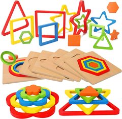 Early Education Geometry Teaching Tools Baby Building Blocks Puzzles 3D Educational Toys 0-1-2-3 Years Old