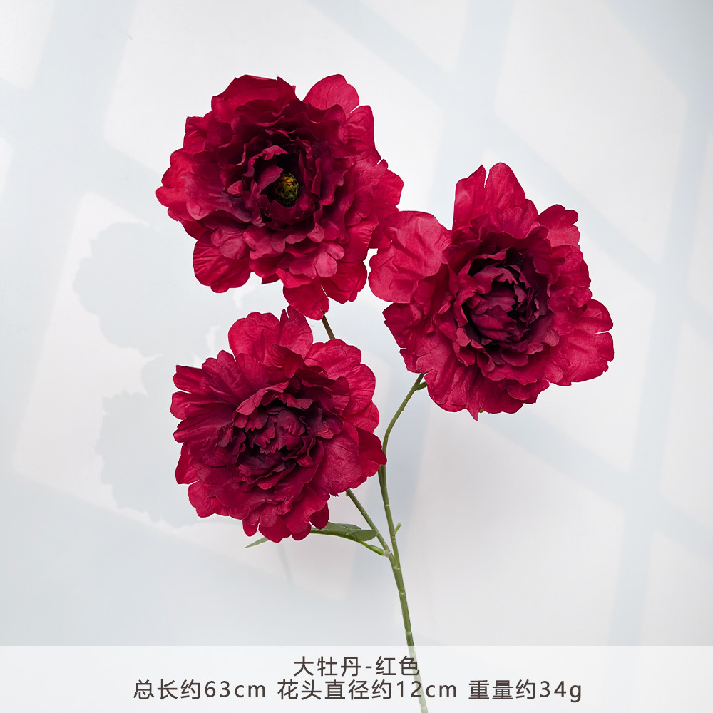 Mj-big peony-red