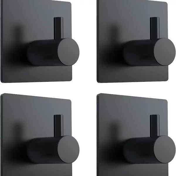 Hook self-adhesive stainless steel sticky hook stainless steel hook kitchen bathroom hook coat hook towel hook