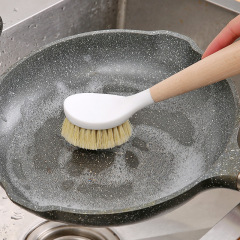 Pot scrubbing pot cleaning tool, pot scrubbing brush, does not hurt the pot, does not stick to oil, has a handle, long handle pot brush, wipes the pot, kitchen cleaning brush