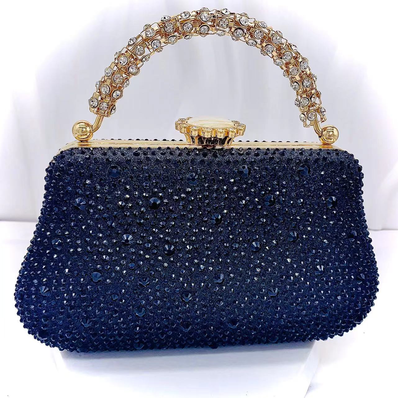 Clutch gioiello donna con strass per matrimonio e sera_voghion.com