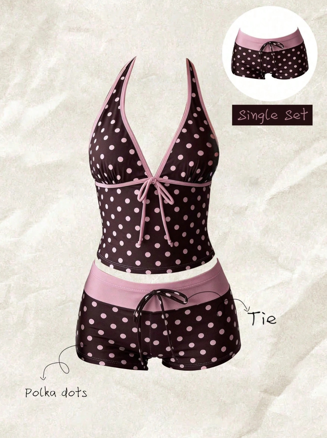 Pink polka dots / S