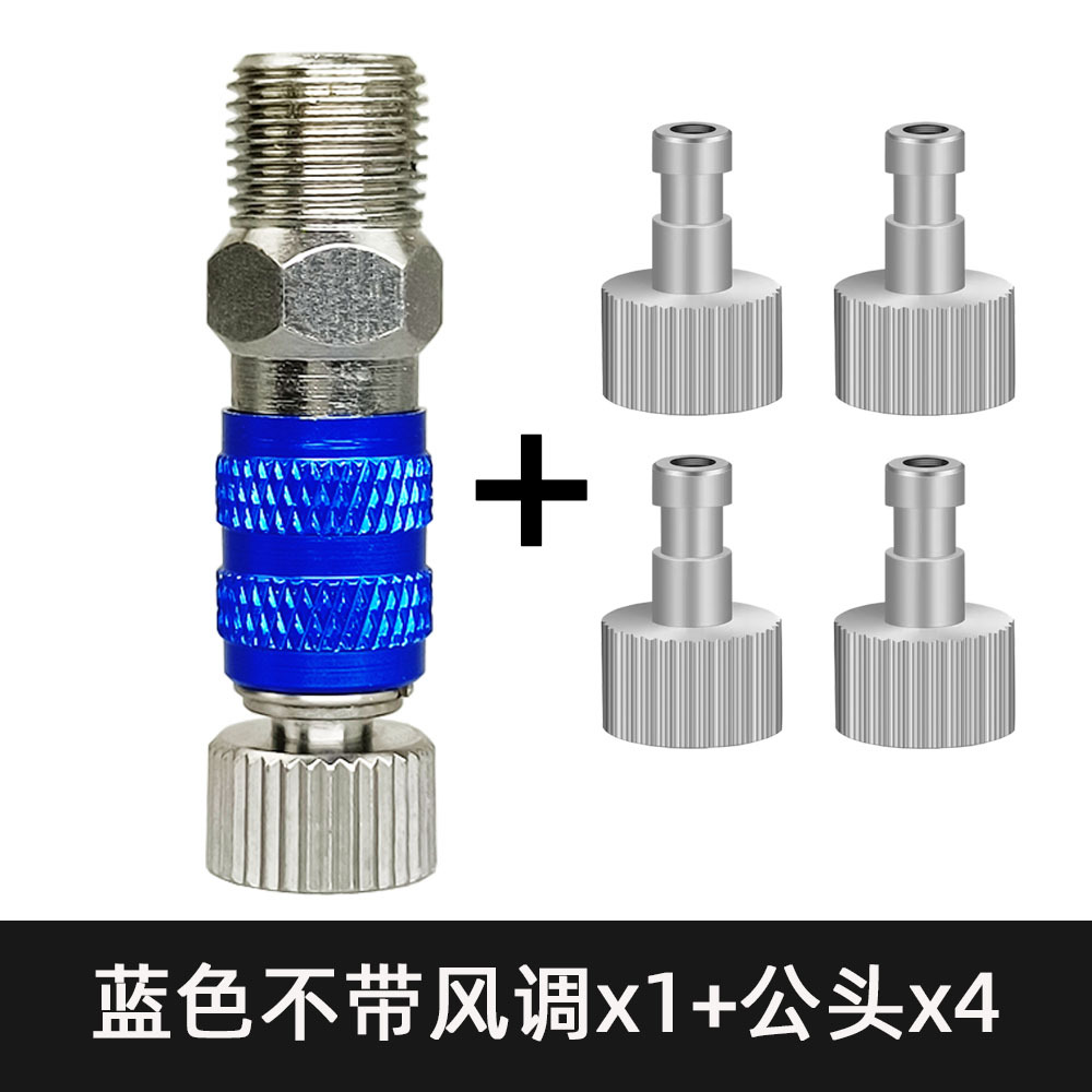 Conector rápido azul 4 macho
