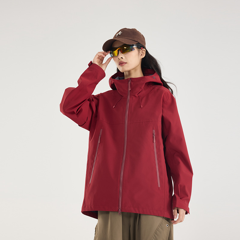 秋冬批发新款情侣硬壳冲锋衣户外防风防水单层机能登山服热封2开|undefined