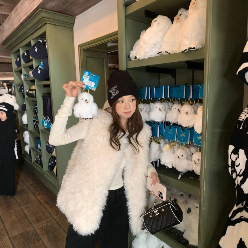 Lamb Wool Vest for Women 2025 Autumn and Winter New Korean Style High-End Fur One-Piece Jacket Plush Vest Lamb Wool Vest for Women 2025 Autumn and Winter New Korean Style High-End Fur One-Piece Jacket Plush Vest