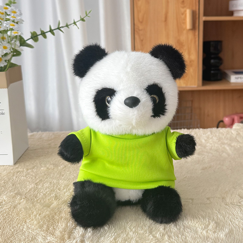 Dollos lindos de peluche, muñecas de ropa, muñecas de denim, Sichuan, Chengdu, recuerdos, logotipo
