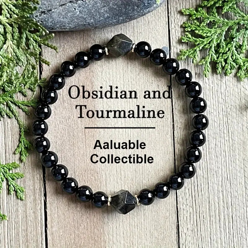 Temu Shein Tk Cross-Border Popular Bracelet 6mm Obsidian Labradorite Diamond-Cut Gemstone Bracelet Wholesale Price Temu Shein Tk Cross-Border Popular Bracelet 6mm Obsidian Labradorite Diamond-Cut Gemstone Bracelet Wholesale Price