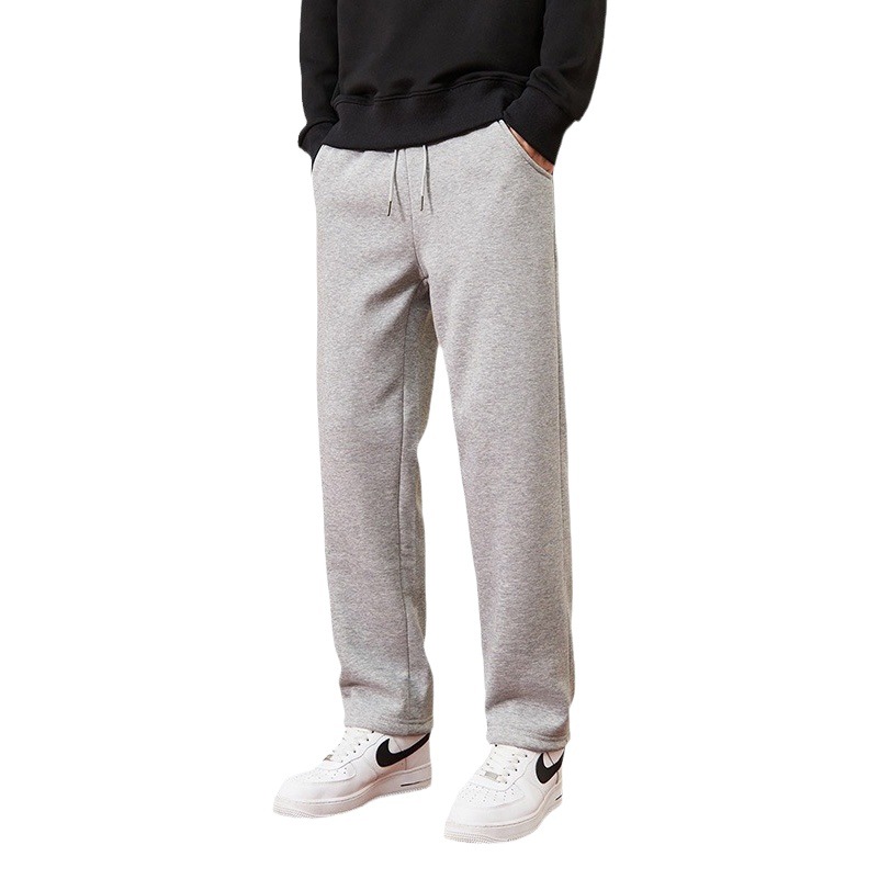 Pantalones de Forro Polar de Cordero Gruesos de Estilo Popular para el Invierno de 2024, Pantalones Deportivos Versátiles para Hombre