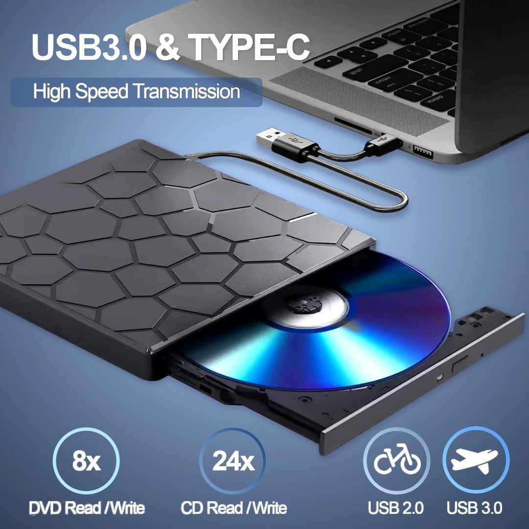 New product multi -function extension external optical drive DVD burning machine seven -in -one USB/Type interface can external U disk