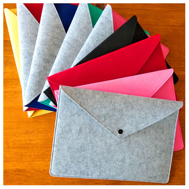 毛毡文件袋商务用A4文件袋会议收纳文件包