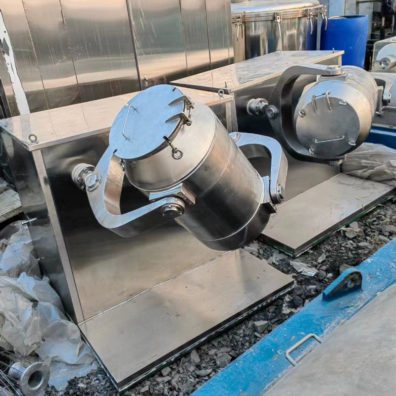 50 литров, 100 литров, трехмерный спортивный смеситель из нержавеющей стали, предварительно смешанный гранулированный смеситель для порошка, б/у